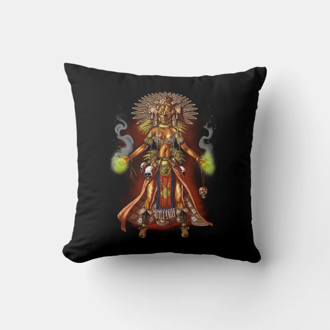 Aztec Mythology God Managua Kudde (Framsida)