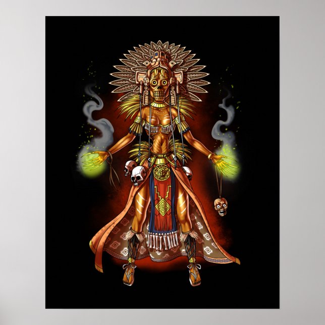 Aztec Mythology God Managua Poster (Framsidan)