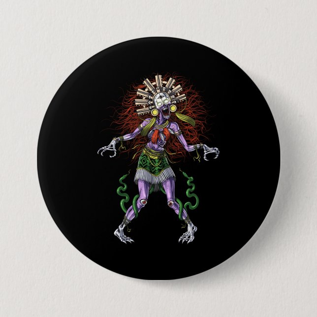 Aztec Mythology Gudom Tzitzimitl Knapp (Framsida)