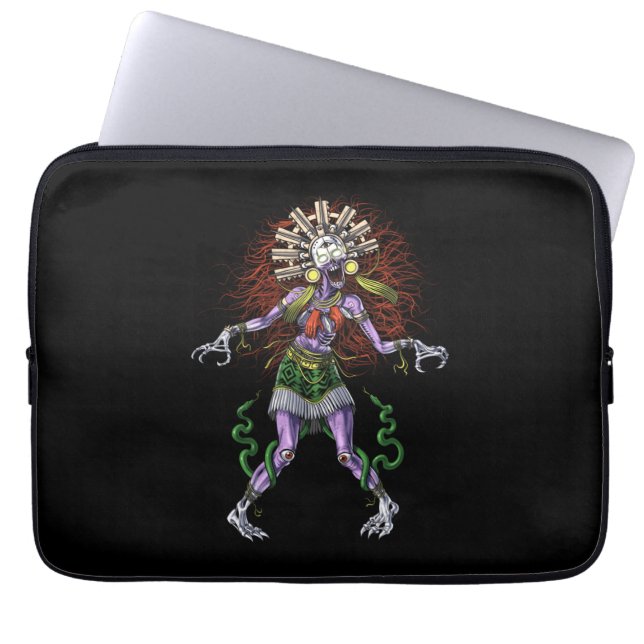 Aztec Mythology Gudom Tzitzimitl Laptop Fodral (Framsidan)