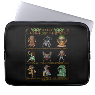 Aztec Mythology Monsters Laptop Fodral