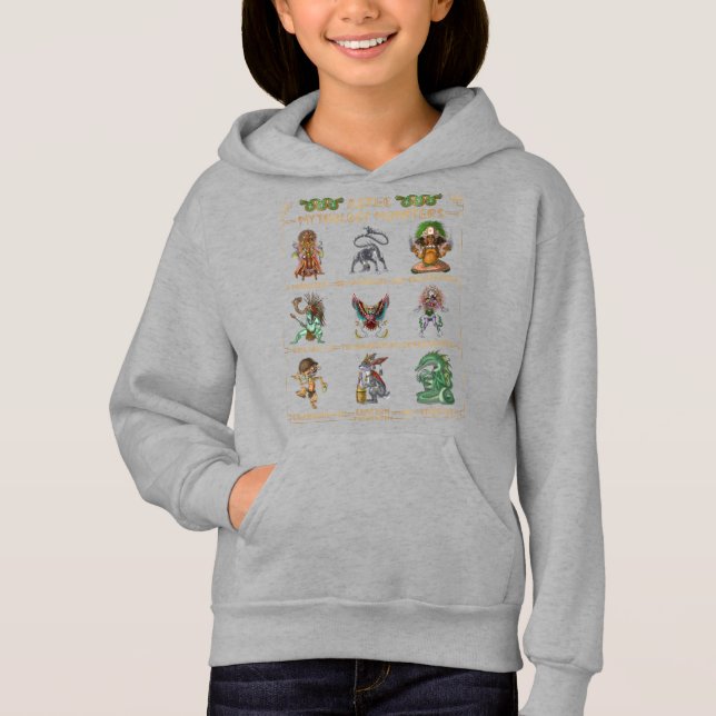 Aztec Mythology Monsters T Shirt (Framsida)