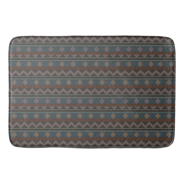 Aztec Native American Geometric Design Bath Mat Badrumsmatta (Framsidan)