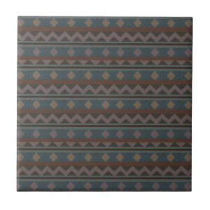 Aztec Native American Geometric Design Tiles Kakelplatta