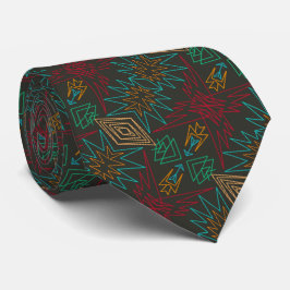 Aztec Native American Geometriskt Linjärt Mönster  Slips
