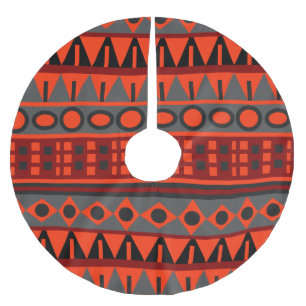 Aztec Native mönster Julgransmatta Borstad Polyester