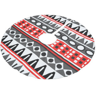 Aztec Native mönster Julgransmatta Borstad Polyester