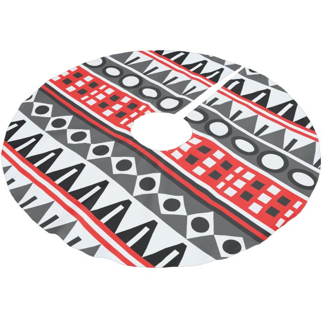 Aztec Native mönster Julgransmatta Borstad Polyester (Vinklad)