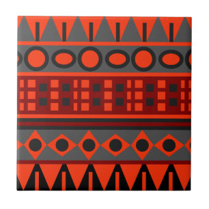 Aztec Native mönster Kakelplatta