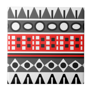 Aztec Native mönster Kakelplatta