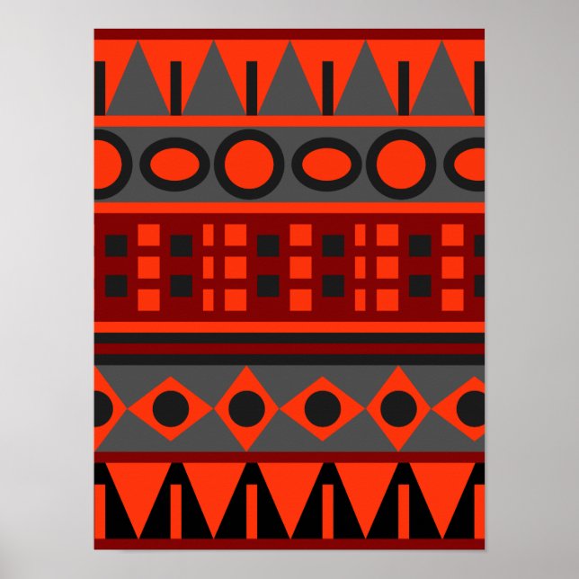 Aztec Native mönster Poster (Framsidan)