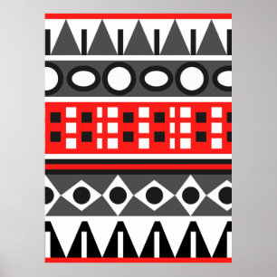 Aztec Native mönster Poster