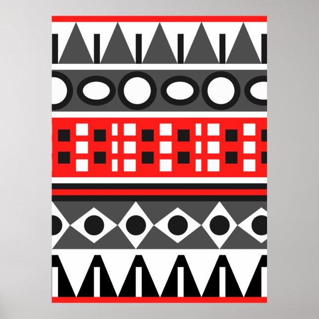 Aztec Native mönster Poster (Framsidan)