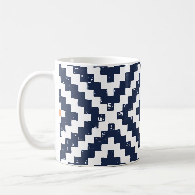 Aztec Navajo Ethnic Seamless Mönster Kaffemugg (Vänster)