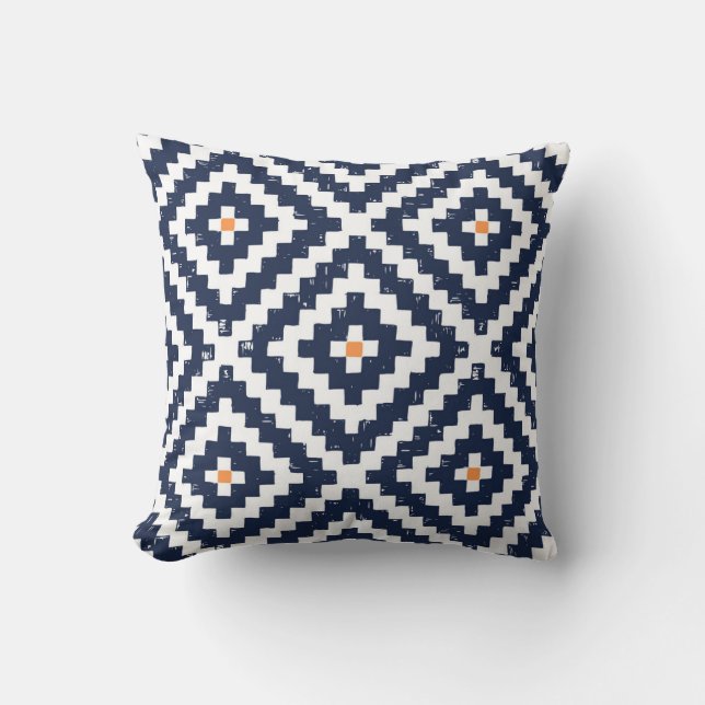 Aztec Navajo Ethnic Seamless Mönster Kudde (Framsida)