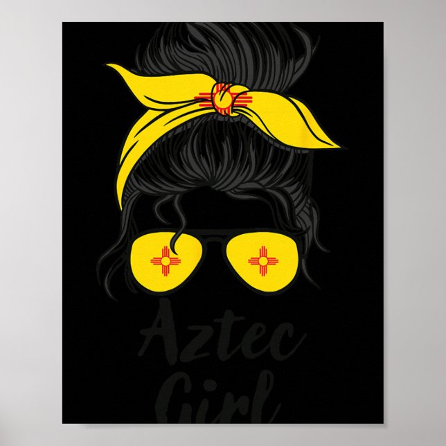 Aztec New Mexico Kvinnor Flicka  Poster (Framsidan)