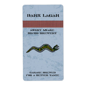 Aztec ormhem som göras öletiketter fraktsedel