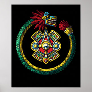 Aztec Ouroboros Poster