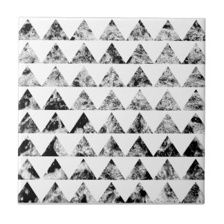 Aztec Print Zwart Wit Black White Kakelplatta