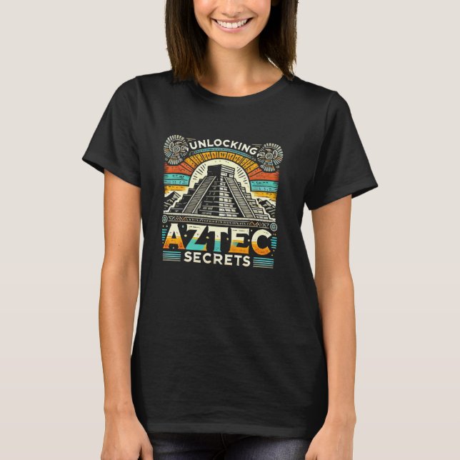 Aztec Pyramid Mayan Indiverse Mexican Aztec Jagua T Shirt (Framsida)