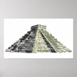 Aztec Pyramid Poster