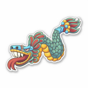 Aztec Quetzalcoatl Klistermärken