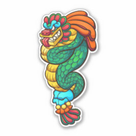 Aztec Quetzalcoatl Sticker Klistermärken