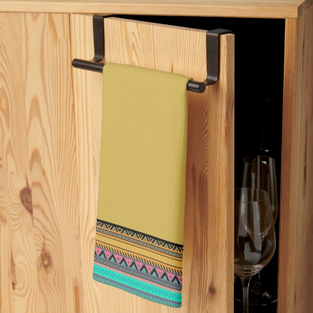 Aztec rand kökshandduk (Thirds Fold)