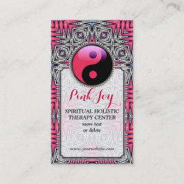 Aztec Rosa Joy YinYang New Age Yoga Affärskort Visitkort