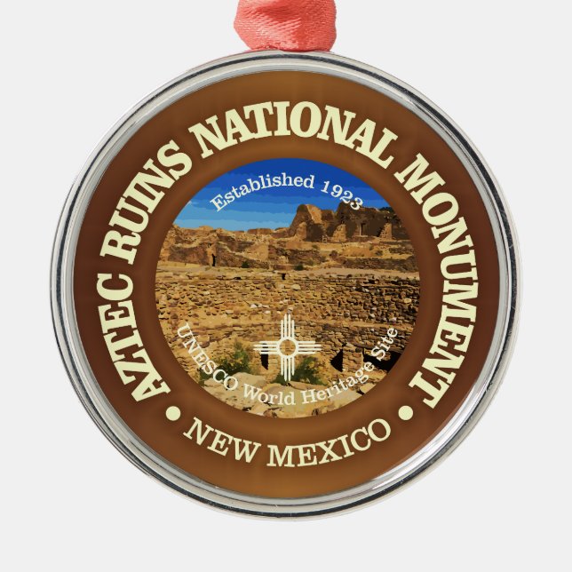Aztec Ruins (NM) Julgransprydnad Metall (Framsidan)