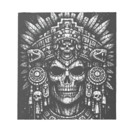 Aztec Skull Headdress av BurnsInHell Anteckningsblock
