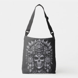 Aztec Skull Headdress av BurnsInHell Axelväska