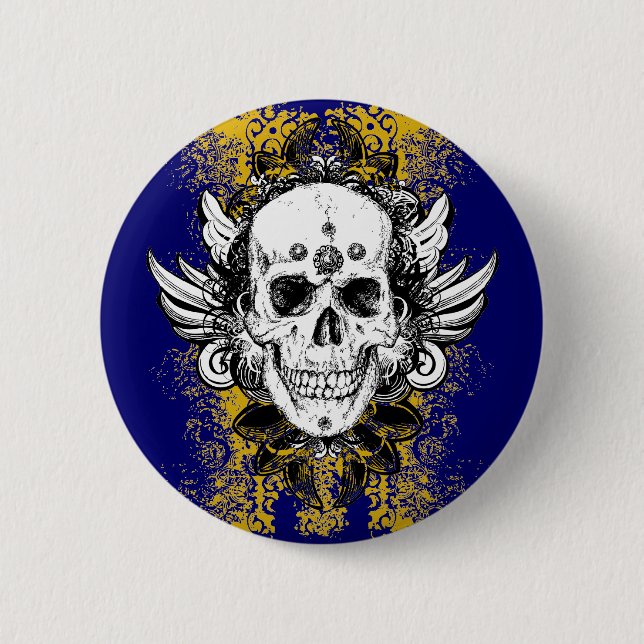 Aztec-Skull Knapp (Framsida)