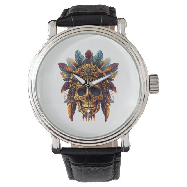 Aztec Skull Relic Armbandsur (Framsida)