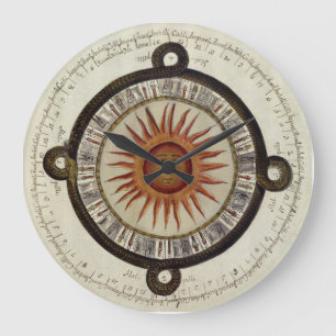 Aztec Sol Clock - Pikunikku Stor Klocka
