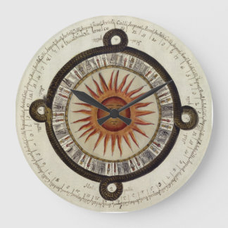 Aztec Sol Clock - Pikunikku Stor Klocka