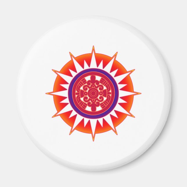 Aztec Sol Magnet (Framsidan)