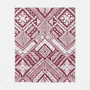 Aztec, sömlös mönster fleecefilt