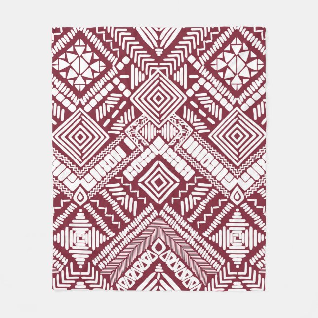 Aztec, sömlös mönster fleecefilt (Framsidan)