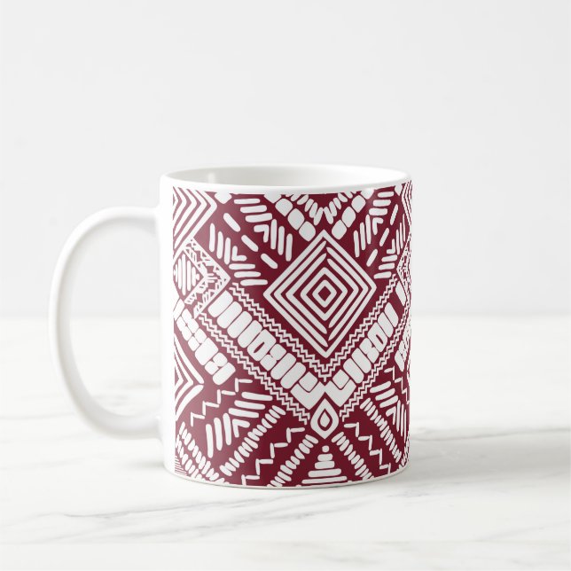 Aztec, sömlös mönster kaffemugg (Vänster)
