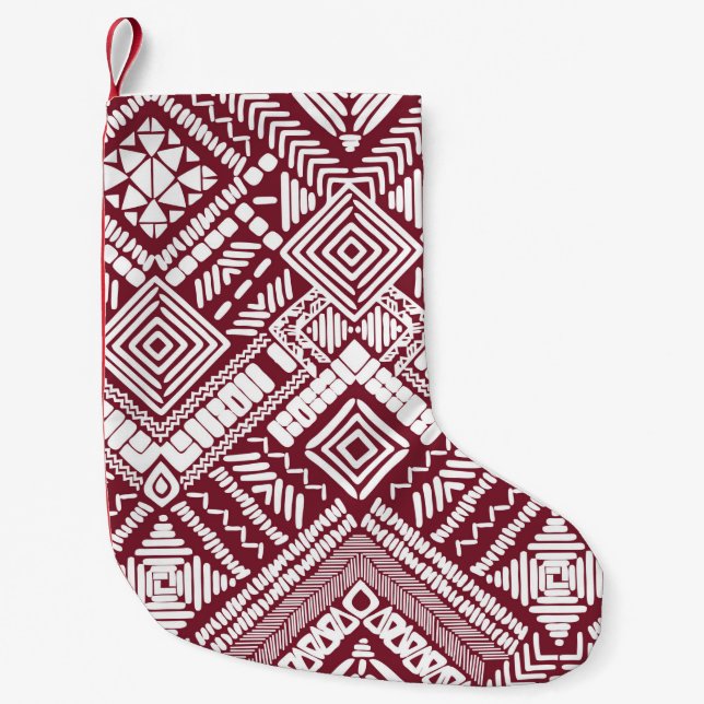 Aztec, sömlös mönster liten julstrumpa (Framsidan)