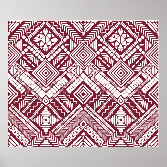 Aztec, sömlös mönster poster (Framsidan)
