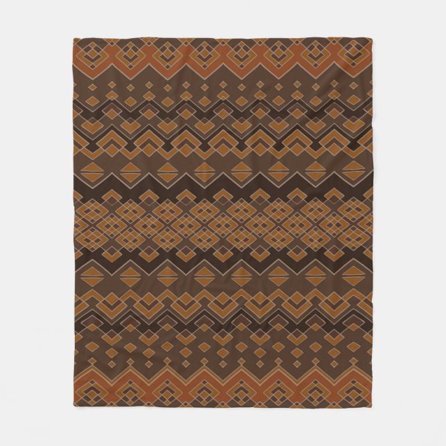 Aztec, sömlös mönster. Tribal aztec print. Abstra Fleecefilt (Framsidan)