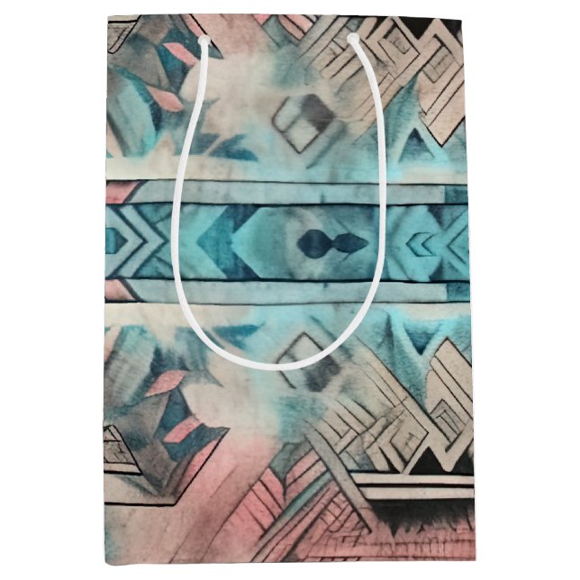 Aztec Southwest Pastel Rosa and Blue (Framsidan)