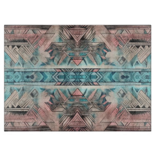 Aztec Southwest Pastel Rosa and Blue
