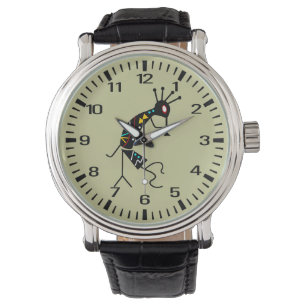 Aztec Southwest stam- Kokopelli för personlig Armbandsur