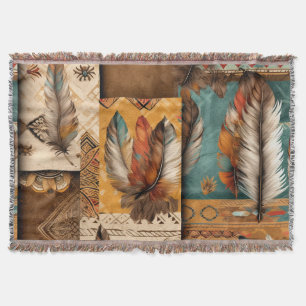 Aztec Southwest Tribal Feathers Filt