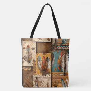 Aztec Southwest Tribal Feathers Tygkasse