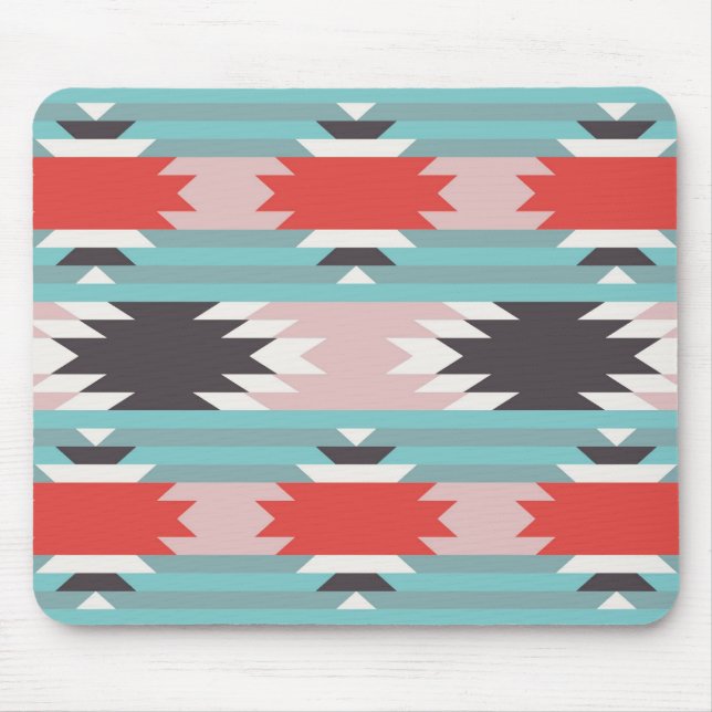 Aztec stam- mönsterindiantryck musmatta (Framsidan)