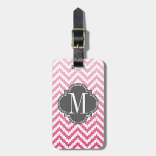 Aztec stam- personlig för rosa Ombré sparre Bagagebricka